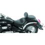 Mustang Motorcycle 79620 Mustang 09-21 Suzuki Boulevard C50/C50T Standard Touring 2PC Seat w/Driver Backrest w/Studs - Black