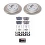 PowerStop SC3128 Semi-Coated Rotor and Low-Dust Ceramic Brake Pad Kit