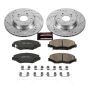 PowerStop K6488 Z23 Daily Driver Carbon-Fiber Ceramic Brake Pad and Drilled & Slotted Rotor Kit