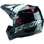 Answer 447710 AR3 Ronin Helmet Black/White/Crimson - Small