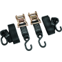 BikeMaster 100576 2x84in Ratchet Tiedown Pair - Black