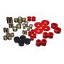 Energy Suspension 2015 Ford Mustang Rear Control Arm Bushing Set - Red