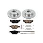 PowerStop KOE5981 OE Stock Replacement Low-Dust Ceramic Brake Pad and Rotor Kit