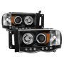 SPYDER 5009951 Projector Headlights - CCFL Halo - Black