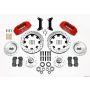 Wilwood 140-12837-DR Dynapro 6 Front Hub Kit 12.19in Drilled Red 79-87 GM G Body