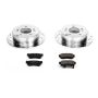 PowerStop K5214 Z23 Daily Driver Carbon-Fiber Ceramic Brake Pad and Drilled & Slotted Rotor Kit