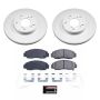 PowerStop CRK9109 Genuine Geomet Coated Rotor and Low-Dust Ceramic Brake Pad Kit