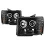 SPYDER 5086020 Projector Headlights - LED Halo - Black