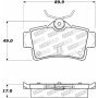 Stoptech 305.06270 Street Select Brake Pads - Rear