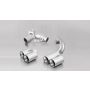 Remus Stainless Steel Tail Pipe Set - 4 Pipes Chromed 76mm Straight Cut