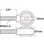 SPECIALTY PRODUCTS COMPANY 15783 XAXIS ROD END BALL JOINT