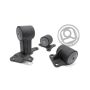Innovative 94-97 Accord H/F Series Black Steel Mounts 85A Bushings