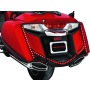 Kuryakyn 3247 L.E.D. Vertical Rear Light Strips 12-17 GL1800 Gloss Black Smoke Lens