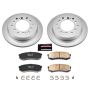 PowerStop CRK2405 Genuine Geomet Coated Rotor and Low-Dust Ceramic Brake Pad Kit