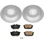 PowerStop CRK913 Genuine Geomet Coated Rotor and Carbon-Fiber Ceramic Brake Pad Kit
