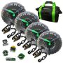 Rhino USA LASSO-STRAPS-BLK Lasso Straps; Basket Straps - Black