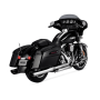 Vance and Hines 16672 Vance & Hines HD Dresser 17-22 Twin Slash Round Chrome Slip-On Exhaust