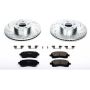 PowerStop K2369 Z23 Daily Driver Carbon-Fiber Ceramic Brake Pad and Drilled & Slotted Rotor Kit