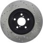 Stoptech 128.47012R Drilled Sport Brake Rotor
