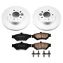 PowerStop CRK2917 Genuine Geomet Coated Rotor and Low-Dust Ceramic Brake Pad Kit