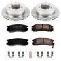PowerStop KOE806 OE Stock Replacement Low-Dust Ceramic Brake Pad and Rotor Kit