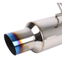 Invidia HS22SW4GTT 2022+ Subaru WRX Single N1 Titanium Burnt Tip Cat-back Exhaust
