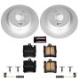 PowerStop CRK627 Genuine Geomet Coated Rotor and Carbon-Fiber Ceramic Brake Pad Kit