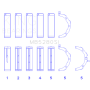 King Ford 281CI/330CI 4.6L/5.4L V8 (Size STD) Main Bearing Set