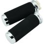 Bikers Choice 491310 81-Up Big Twin & XL With Dual Cable Black Cushion Grips With Sleeve Pr