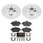 PowerStop ESK6894 Genuine Geomet Coated Rotors, ECE-R90 Brake Pads + Hardware Kit