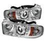 SPYDER 5010094 Projector Headlights - LED Halo - Chrome
