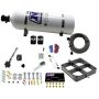 Nitrous Express 63980-15 SINGLE ENTRY CROSSBAR 8500 BASED THROTTLE BODY 15LB BOTTLE