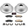 PowerStop CRK2003 Genuine Geomet Coated Rotor and Low-Dust Ceramic Brake Pad Kit