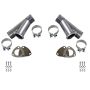Granatelli Motor Sports 306540D Manual Exhaust Cutouts - Stainless Steel - Weld In