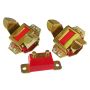 Prothane 6-1905 Ford Motor & Trans Mount Kit - Red