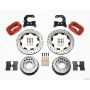 Wilwood 140-2114-DR Forged Dynalite P/S Rear Kit Drilled Red Big Ford 2.54in Offset