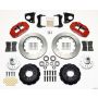 Wilwood 140-10816-R Narrow Superlite 6R Front Hub Kit 14.00in Red 62-72 CDP B & E Body-Drum