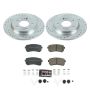 PowerStop K8306 Z23 Daily Driver Carbon-Fiber Ceramic Brake Pad and Drilled & Slotted Rotor Kit