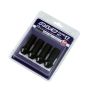 Rays W17RN12150BL58 17 Hex Racing Nut Set L58 Super Long Type 12x1.50 - Black Chromate (4 Pieces)