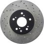 Stoptech 128.40046L 99-08 Acura TL (STD Caliber) / 01-03 CL / 04-09 TSX Cross Drilled Left Front Rotor