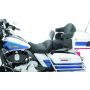 Mustang Motorcycle 79643 Mustang 08-21 Harley Electra Glide,Rd King,Str Glide Touring Heated 1PC Seat w/Driver Backrest-Black