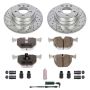 PowerStop K5720-26 Z26 Street Performance Ceramic Brake Pad and Drilled & Slotted Rotor Kit
