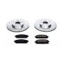 PowerStop K150 Z23 Daily Driver Carbon-Fiber Ceramic Brake Pad and Drilled & Slotted Rotor Kit