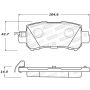 Stoptech 308.16240 Street Brake Pads - Front