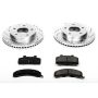 PowerStop K1487 Z23 Daily Driver Carbon-Fiber Ceramic Brake Pad and Drilled & Slotted Rotor Kit