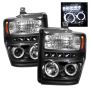 SPYDER 5010575 Projector Headlights - LED Halo - Black