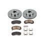 PowerStop KOE443 OE Stock Replacement Low-Dust Ceramic Brake Pad and Rotor Kit