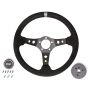 GRANT GRT694 Suede Racing Steering Wheel w/Center Marker