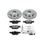 PowerStop KOE869 OE Stock Replacement Low-Dust Ceramic Brake Pad and Rotor Kit