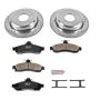 PowerStop K5064 Z23 Daily Driver Carbon-Fiber Ceramic Brake Pad and Drilled & Slotted Rotor Kit